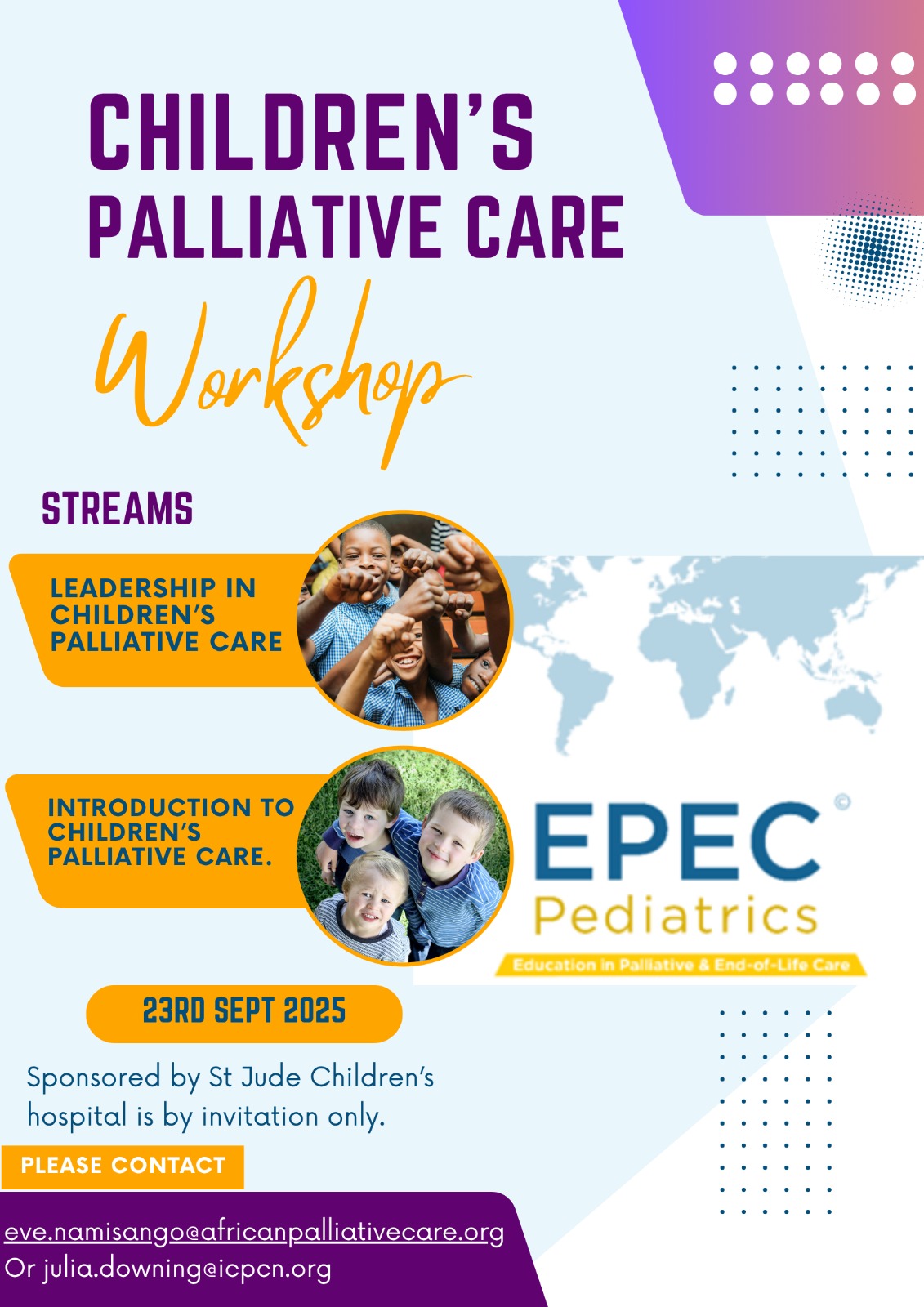 Children’s Palliative Care (EPEC Workshop) Image